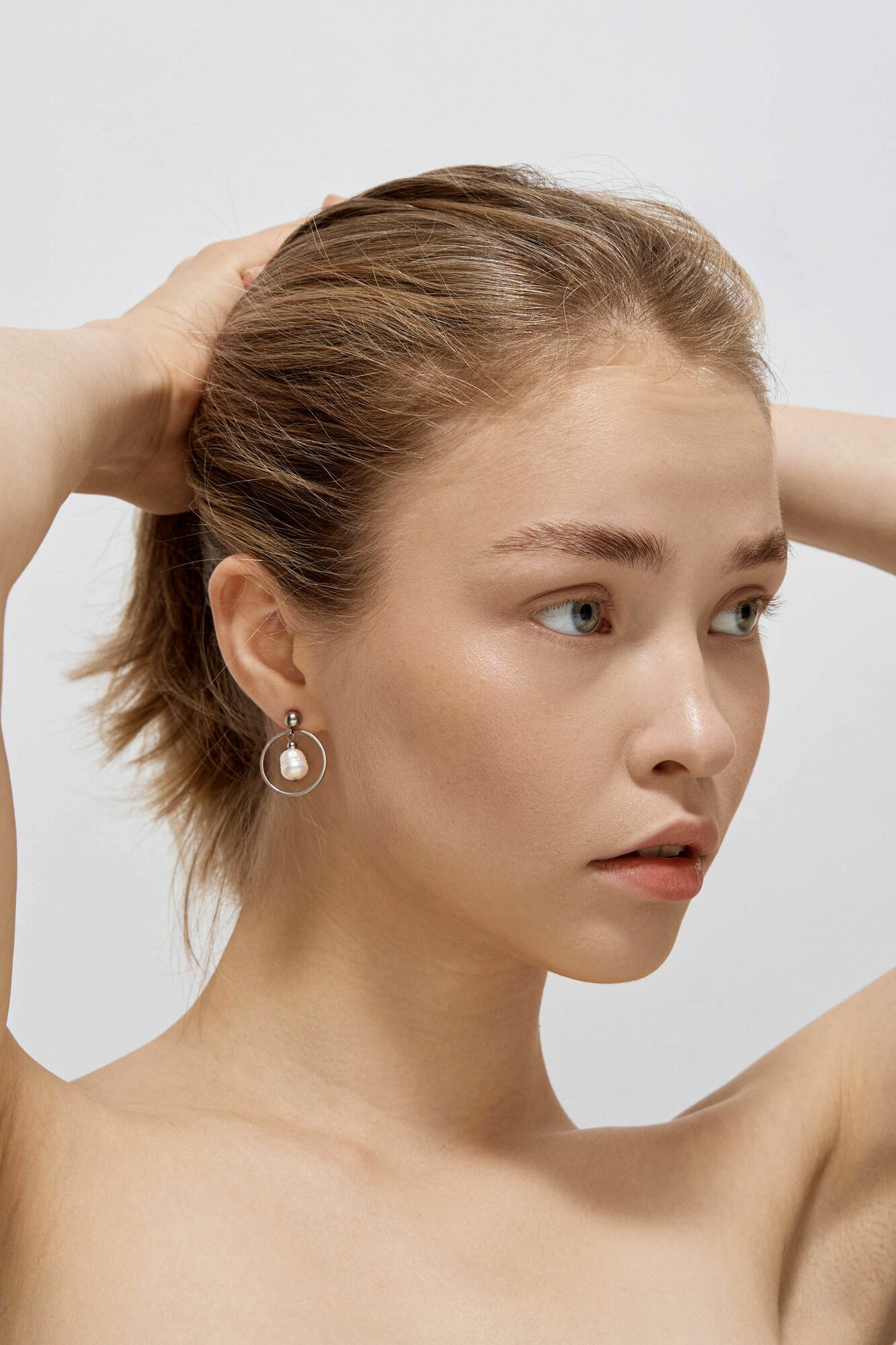 Серьги ДУША_BRAND, серебряный — фото 1