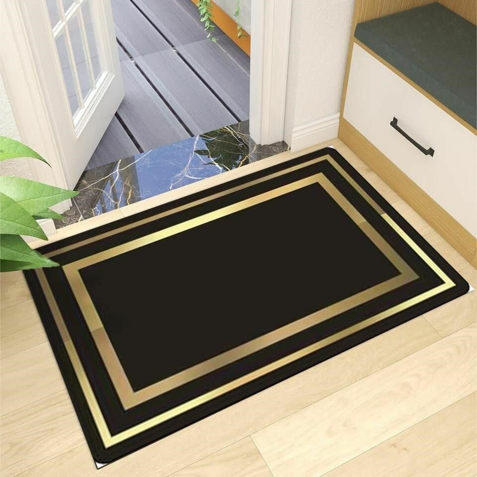Коврик 50*80 см, черный квадрат