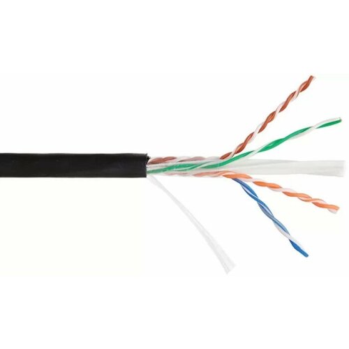 Кабель NIKOLAN U/UTP, 4 пары, кат.6, 23 AWG, внешний, PE 30 метров