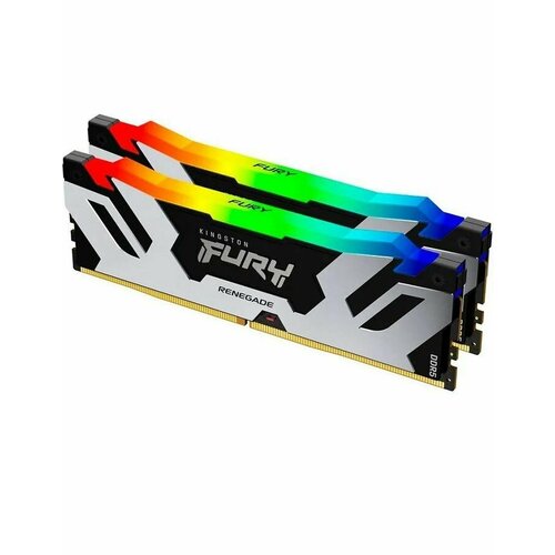 Модуль памяти DDR5 64GB 232GB Kingston FURY KF564C32RSAK2-64 Renegade SilverBlack RGB XMP 6400MHz CL32 2RX8 14V 16Gbit 46057₽
