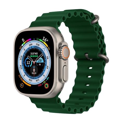 Многофункциональные умные смарт часы Watch Ultra для iOS и Android Green 2190₽