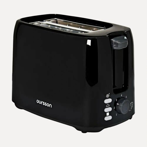 Изображение товара Тостер TS2114/BL Oursson мощностью 750 Вт, 7 степеней поджаривания, черный