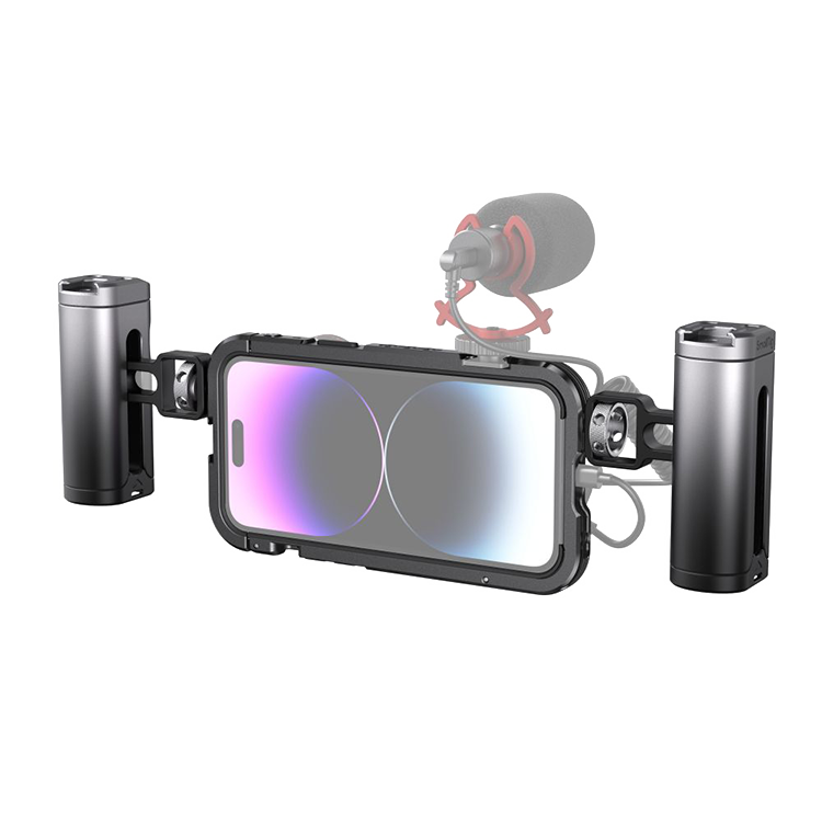 Клетка SmallRig 4078 Dual Handle Kit для iPhone 14 Pro Max — фото 1