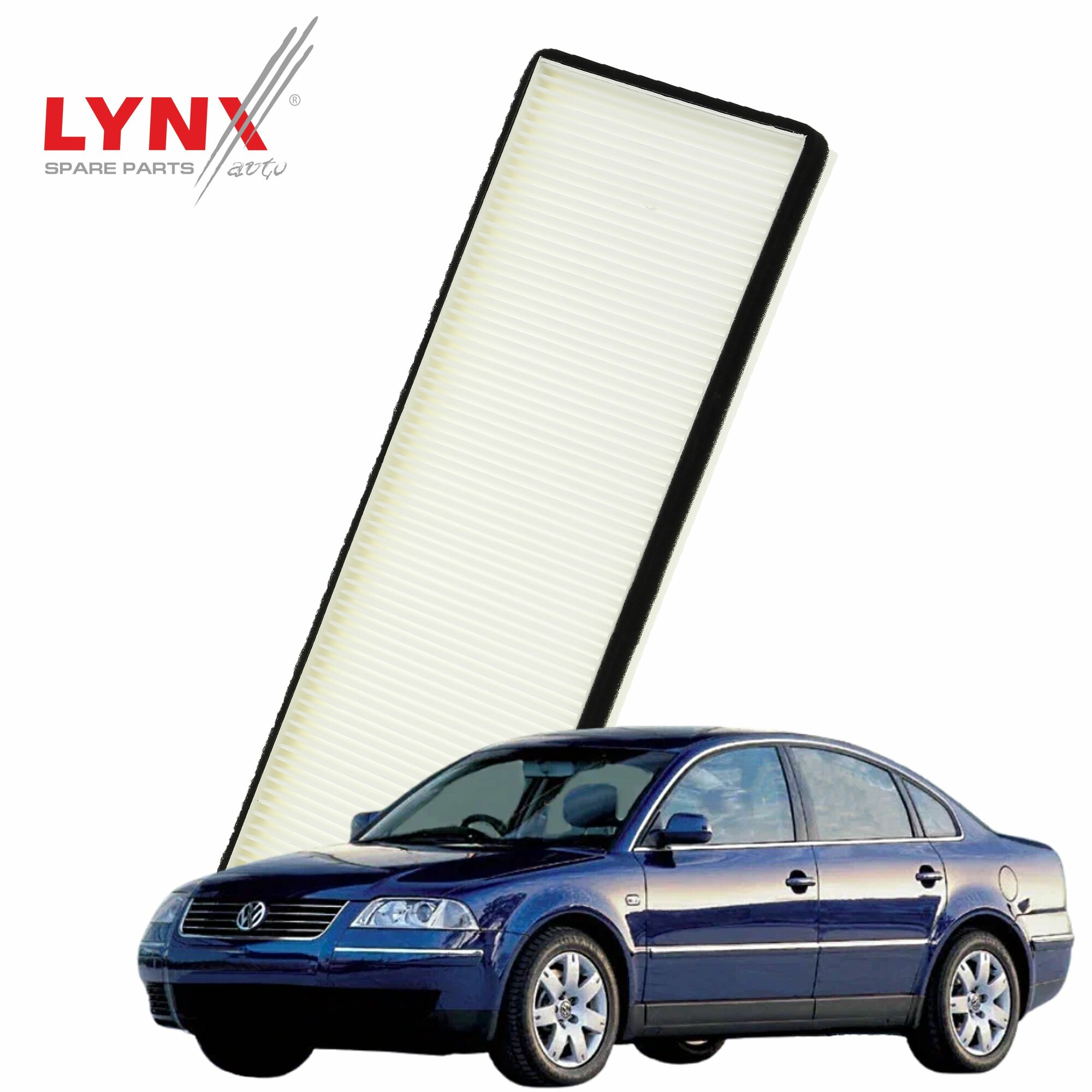 Фильтр салонный Volkswagen Passat (5) B5 / Фольксваген Пассат 1996 1997 1998 1999 2000 / 1шт LYNXauto