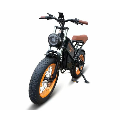 Электровелосипед Kugo Kirin V5 черный 20 колеса 2024 год один размер двухколесный 85191₽