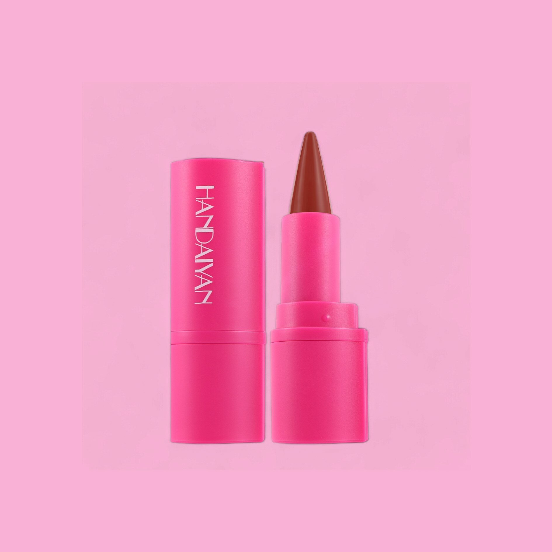 Помада-карандаш HANDAYAN, для губ, оранжевая, 2 в 1, карандаш и помада — фото 1