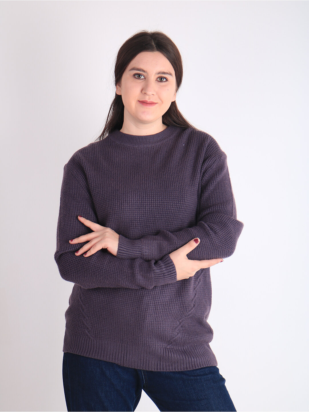 Свитер размер One Size, , пурпурный — фото 1