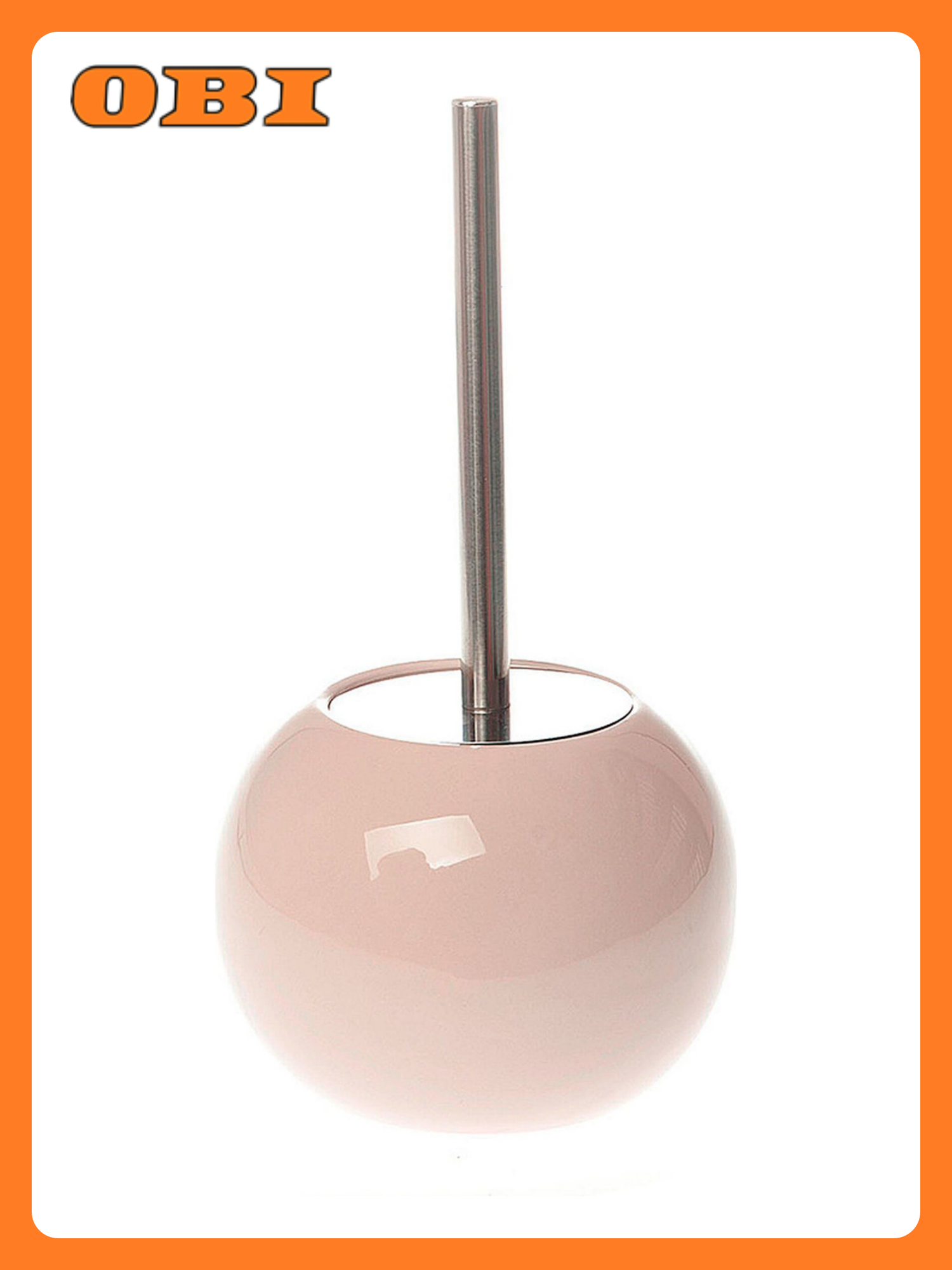 Ерш туалетный Флоренция розовый керамика с крышкой подвесной 1 шт