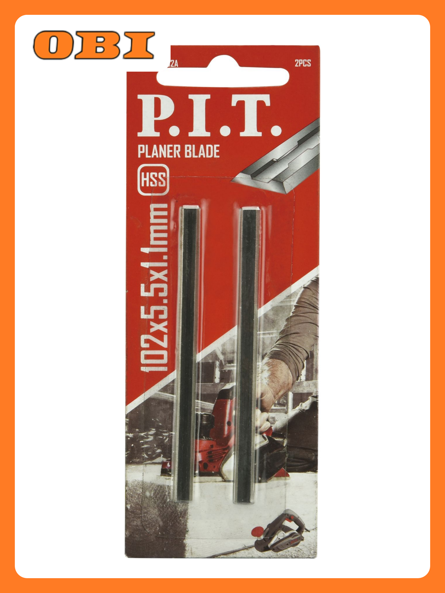 Ножи для рубанка P.I.T. 102x55 мм HSS APLS09-102A