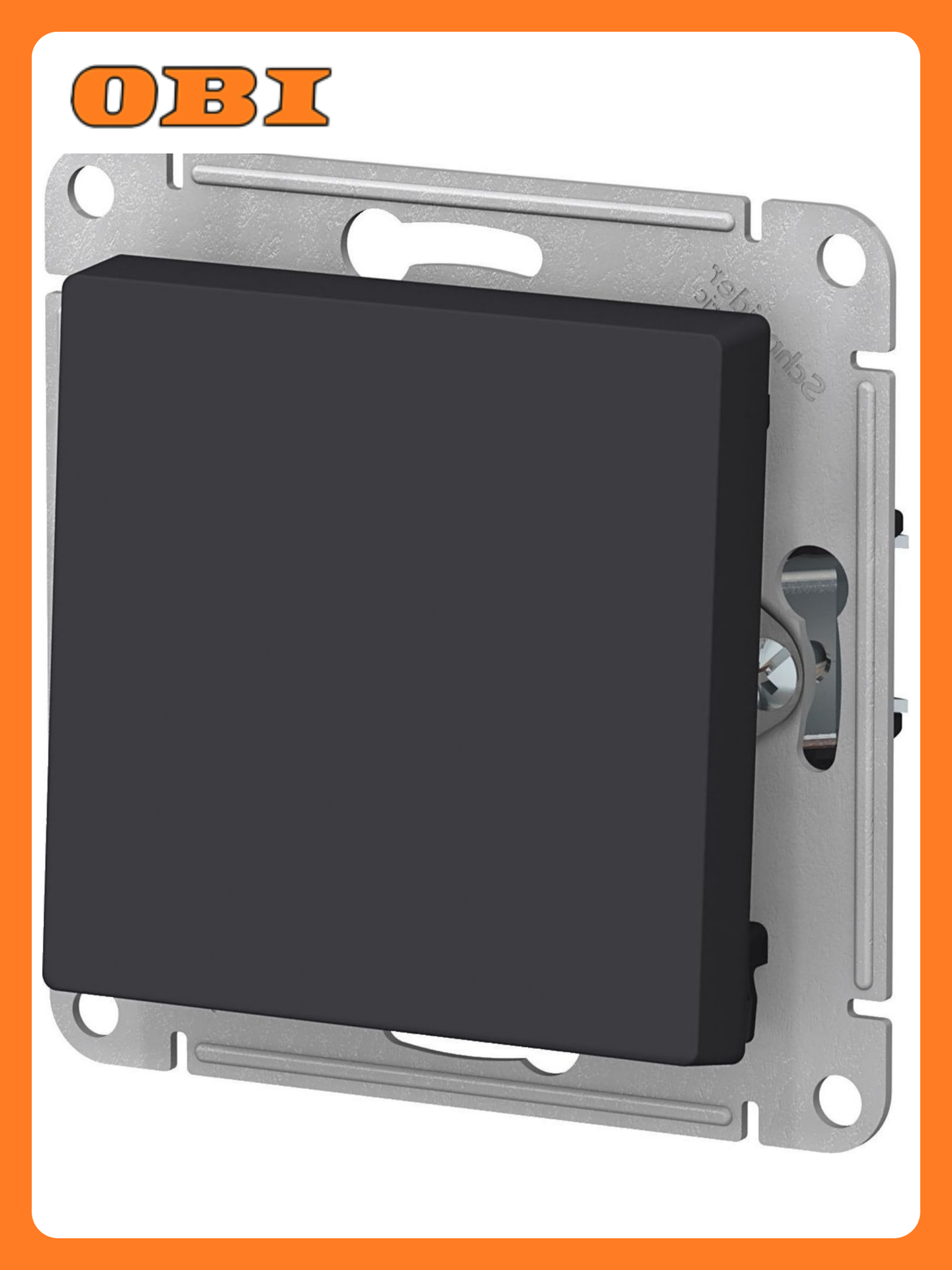 Выключатель Schneider Electric  Atlas Design  ATN001011  скрытый монтаж  черный  1 клавиша