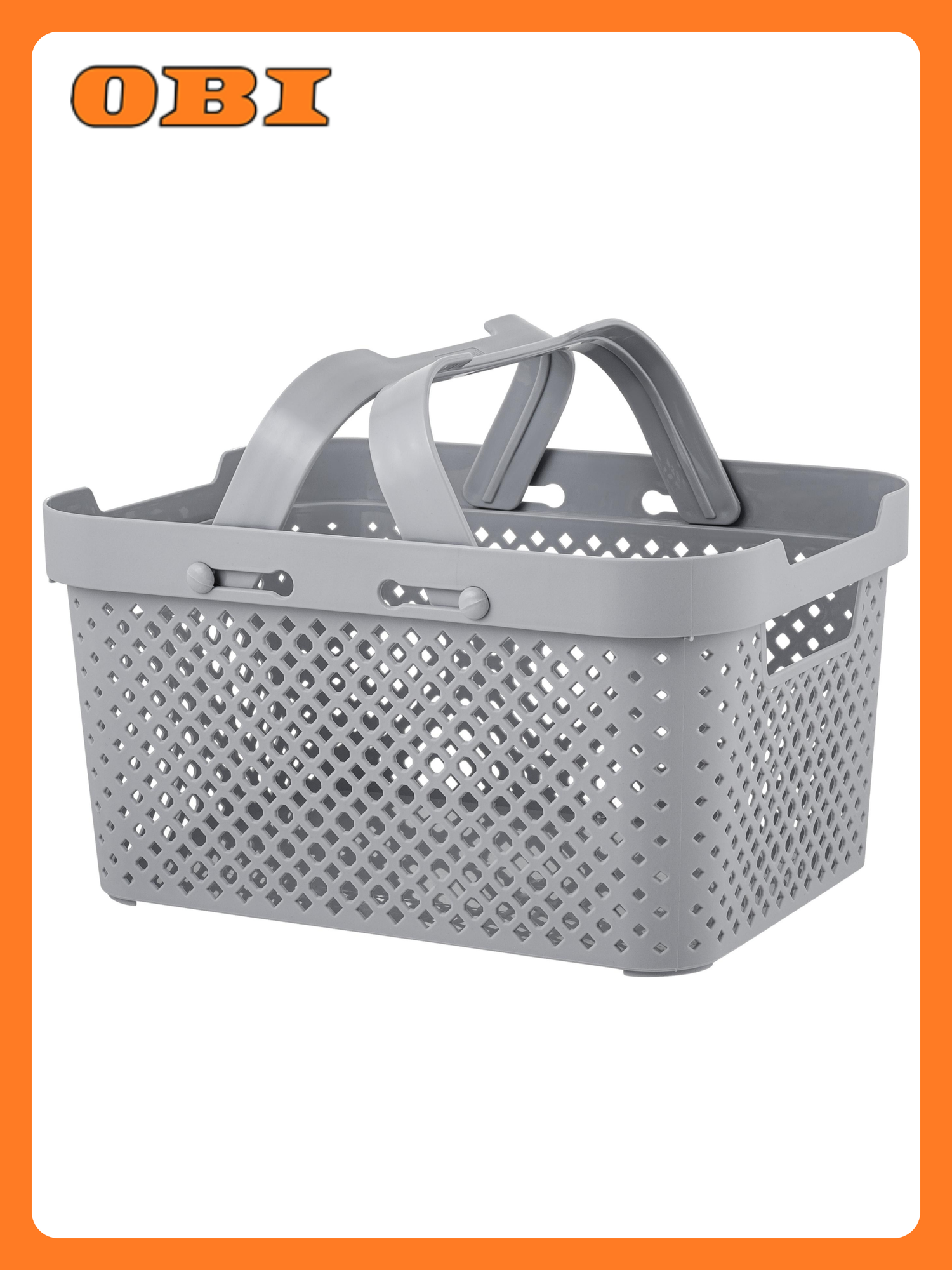 Корзина Plast Team Stockholm РТ500310025 полипропилен для хранения вещей серая 20л