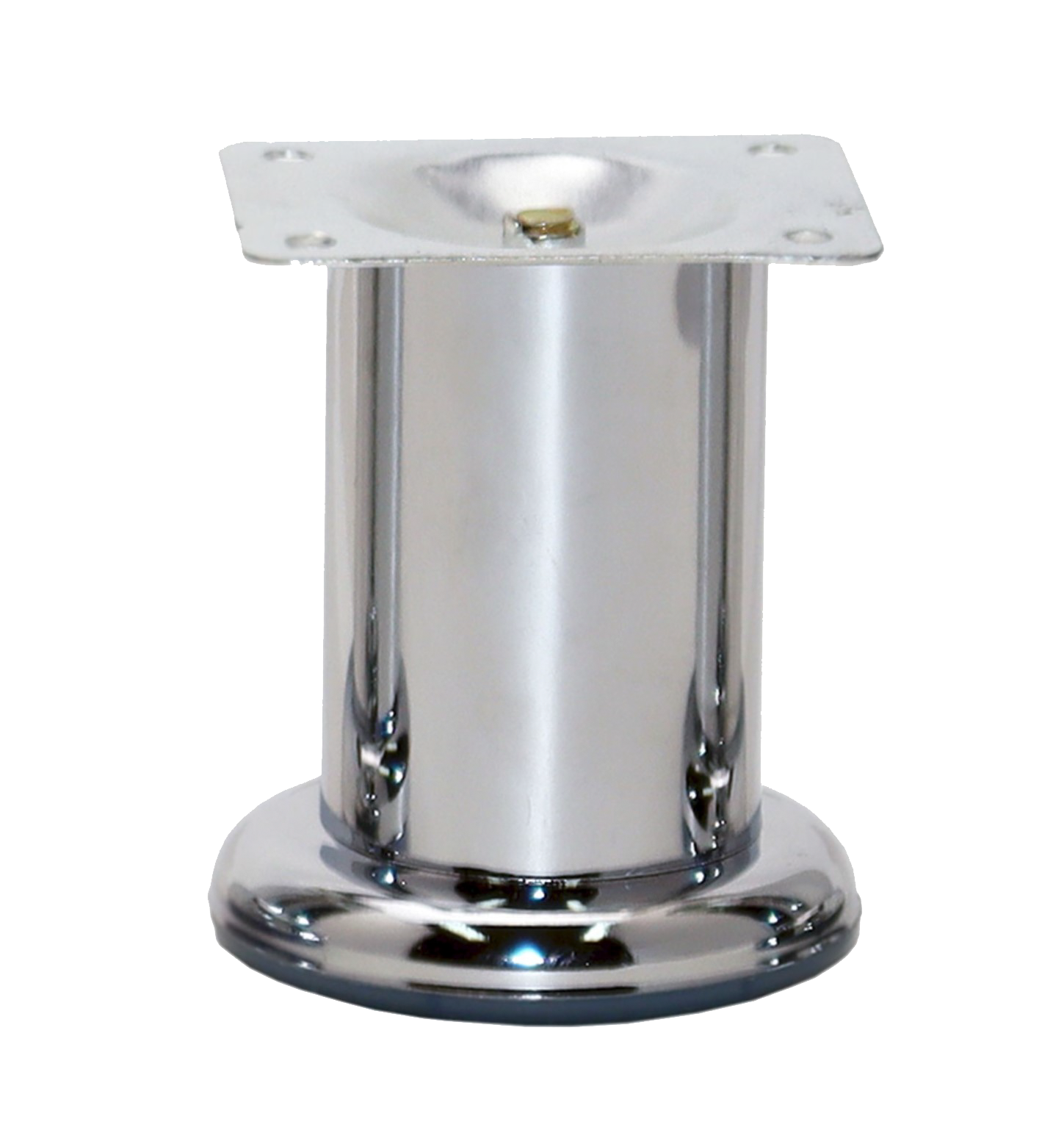 Мебельные ножки В-140, металлические, серебристые, высота-60 мм