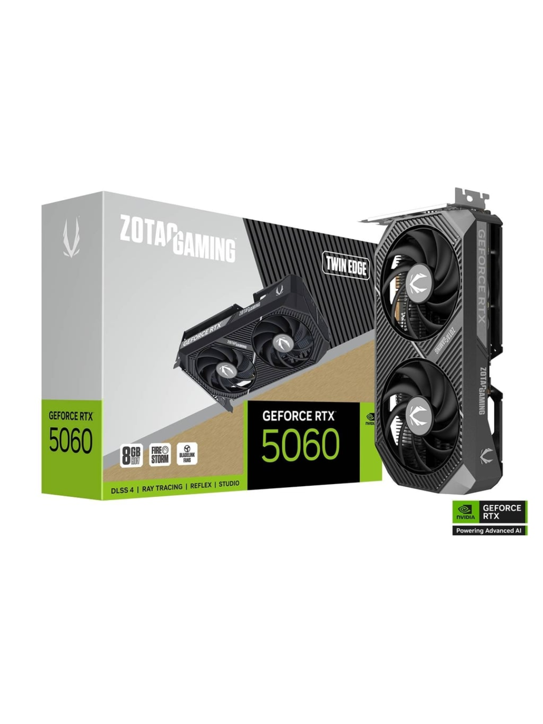 Видеокарта Zotac GeForce RTX 5060 Twin Edge 8GB GDDR7 128bit HDMI 3×DP