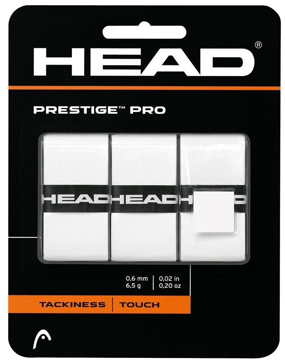 Обмотки HEAD Prestige Pro 3шт Белый 282009-WH