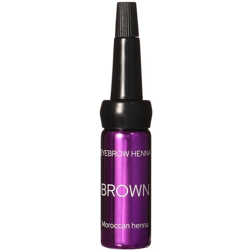 EkkoBeauty Хна для бровей, 7 г, brown, 7 мл, 7 г, 3 уп.