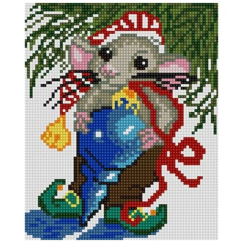 Мышка (рис. на сатене 15х18) 15х18 Конек 1312 15х18 Конек 1312)