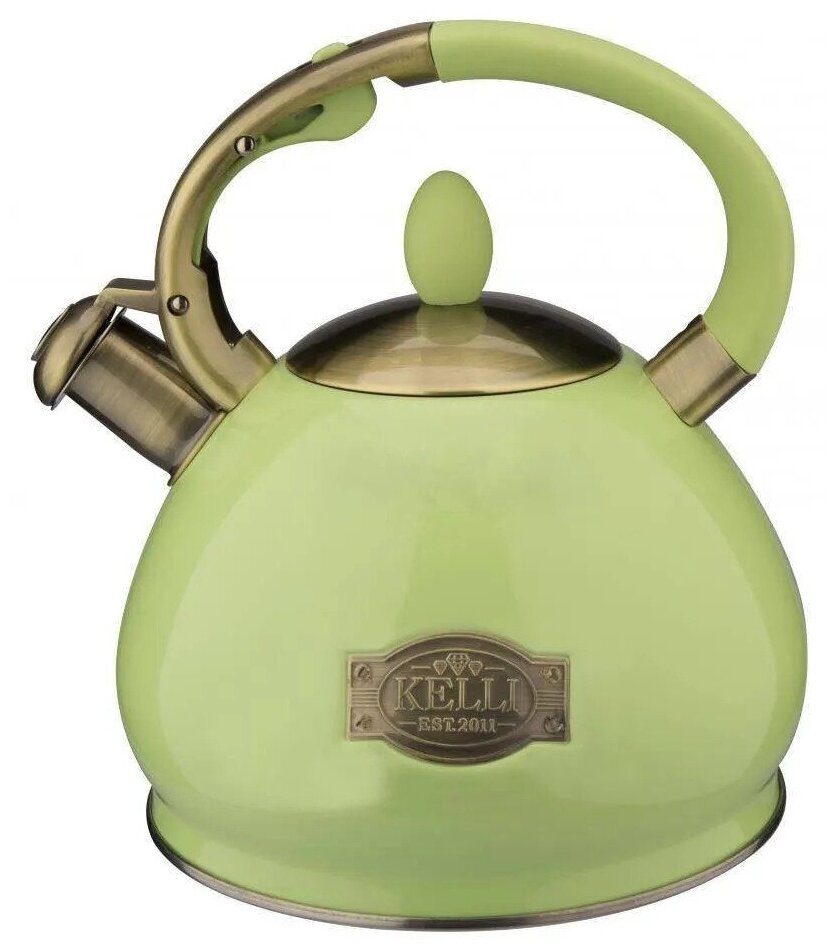 Чайник из нержавеющей стали Kelli KL-4547 3 л (зеленый)