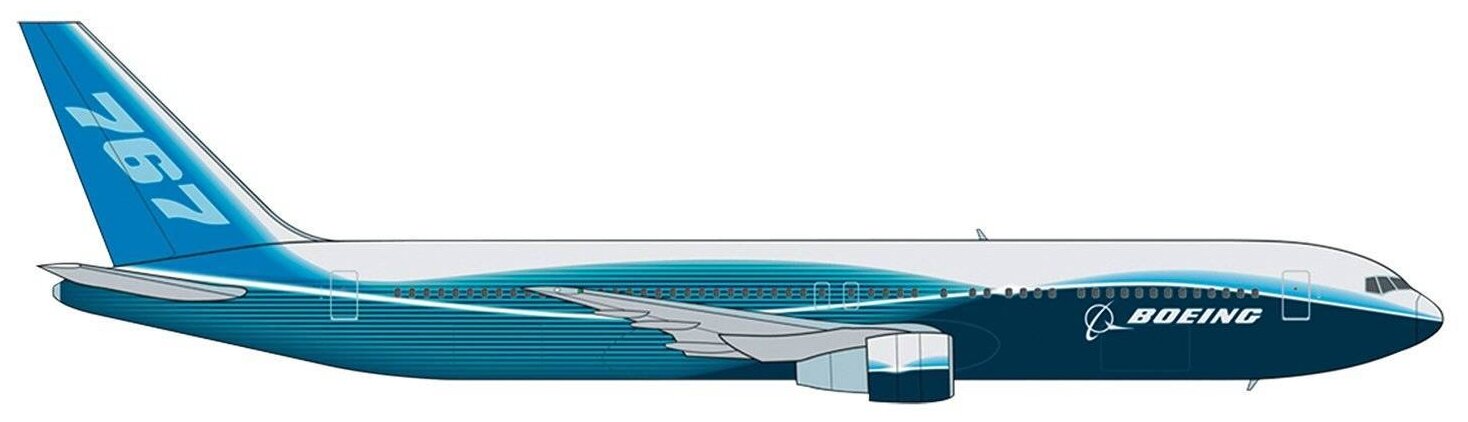 Сборная модель Звезда Самолет Боинг 767 - фото №4