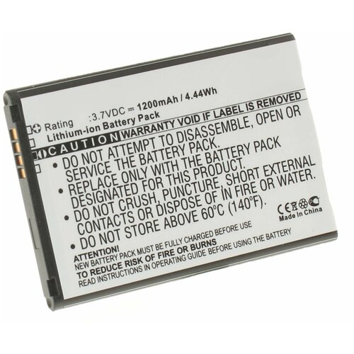 Аккумулятор iBatt iB-U1-M1020 1200mAh для LG myTouch E739, Gelato Q, Optimus Slider, Enlighten, VS700, E400, E510, E612, E615,