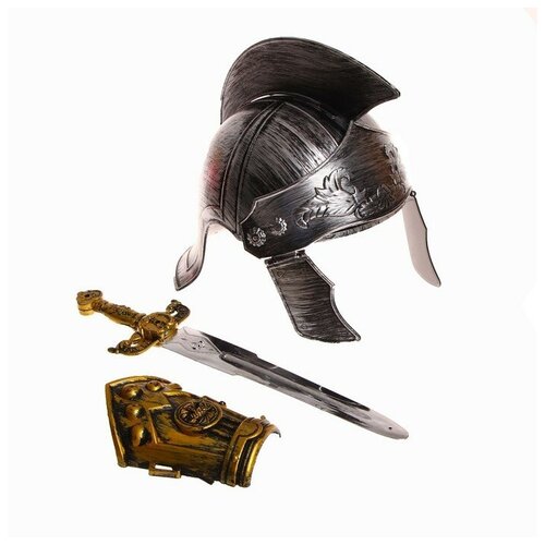 Карнавальный набор Легионер, шлем, меч, нарукавник, обхват головы 54-57 карнавальный набор легионер шлем меч нарукавник обхват головы 54 57