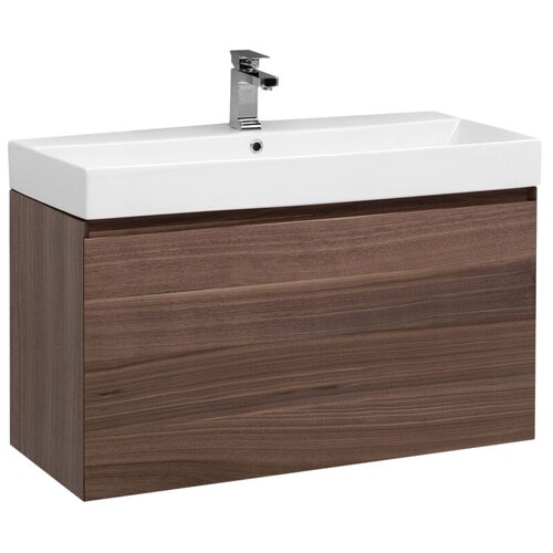 фото Aquanet тумба с раковиной aquanet нью-йорк 100 орех