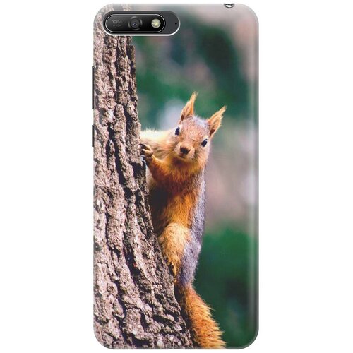 фото Re:pa накладка transparent для huawei y6 (2018) с принтом "белочка"