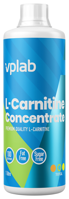 L-Carnitine Concentrate, 1000 мл, Tropical Fruit / Тропический Фрукт