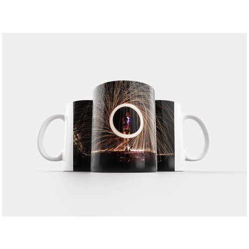 фото Кружка "искры, звенеть, темный" 320 мл lotsprints