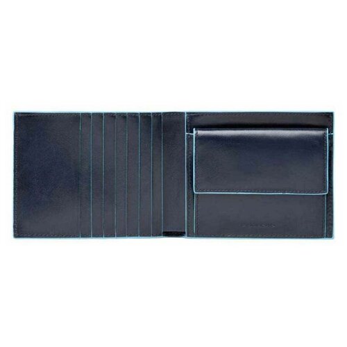 фото Кошелек мужской piquadro blue square pu1239b2r/blu2 синий натур.кожа