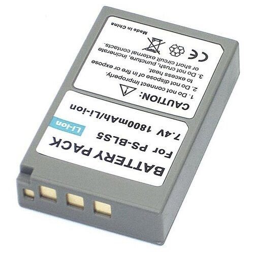 аккумулятор blm 5 для olympus e 5 e 1 e 3 1500mah Аккумулятор для фотоаппарата Olympus BLS-5 BLS-50 PS-BLS5 7,4V 1800mAh код mb077156