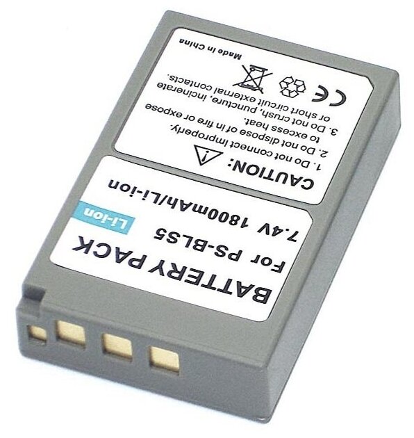 Аккумулятор для фотоаппарата Olympus BLS-5 BLS-50 PS-BLS5 74V 1800mAh код mb077156