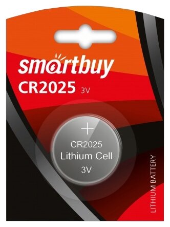 Батарейка Smartbuy CR2025 1шт/бл (SBBL-2025-1B)