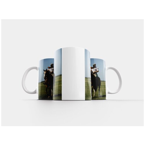 фото Кружка "поле, лошадь, всадник" 320 мл lotsprints