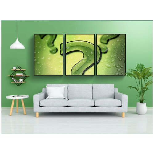 фото Набор модулных постеров для интерьера "вопросительный знак, недоумение, в убыток" 60x90 см. в тубусе, без рамки lotsprints