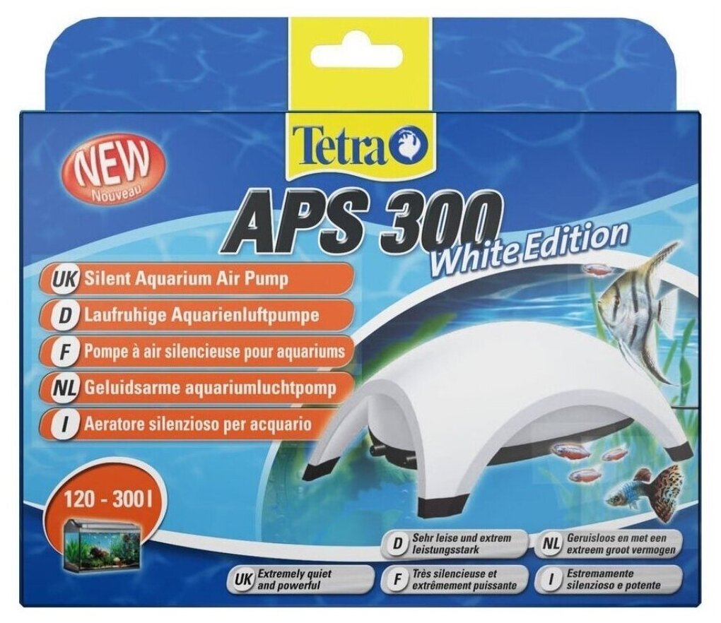 Компрессор Tetra AРS 300 для аквариумов 120-300 л белый - фотография № 2