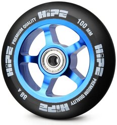 Колесо для самоката Hipe 5spoke 100mm синий/черный