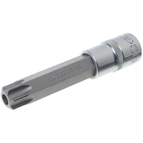 Головка-бита TORX T70 с отверстием 1/2 (L-100мм) ROCKFORCE /1 головка бита torx t70 с отверстием 1 2 l 55мм rockforce