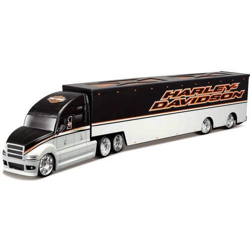 Maisto Машинка металлическая Harley-Davidson Custom Haulers, 1:64, черно-серая