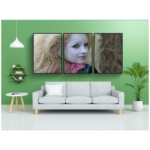 фото Набор модулных постеров для интерьера "ведьма, карнавал, ребенок" 60x90 см. в тубусе, без рамки lotsprints