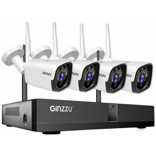 Комплект видеонаблюдения Ginzzu HK-8401W 30820₽