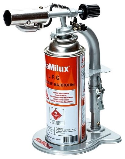 Газовая горелка на баллончик NaMilux NA-191SP с пьезоподжигом