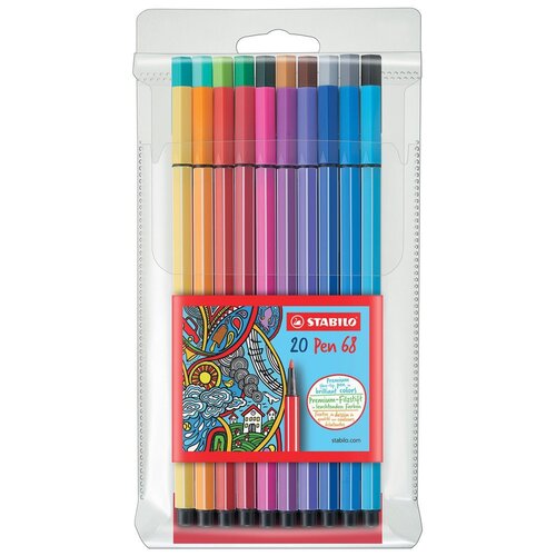 STABILO Фломастеры Pen 68 (6820/PL), 20 шт.