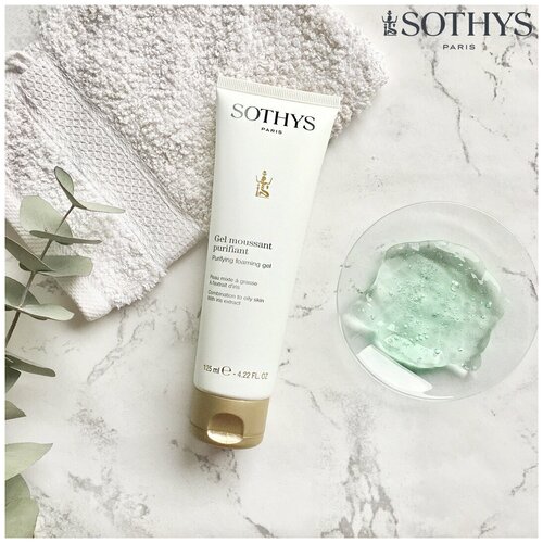 Sothys, Гель-мусс для умывания Gel Moussant Purifiant, 125 мл. sothys гель мусс для умывания с экстрактами ириса и таволги purifying foaming gel 125 мл