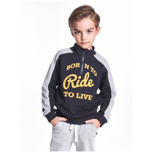 фото Куртка mini maxi, 4048, цвет синий, размер 98