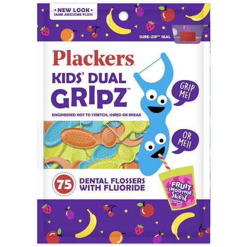 Plackers Детские зубочистки флоссеры 75 шт 999₽