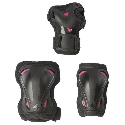 фото Комплект защиты rollerblade 2021 skate gear w 3 pack black/raspberry (us:l)