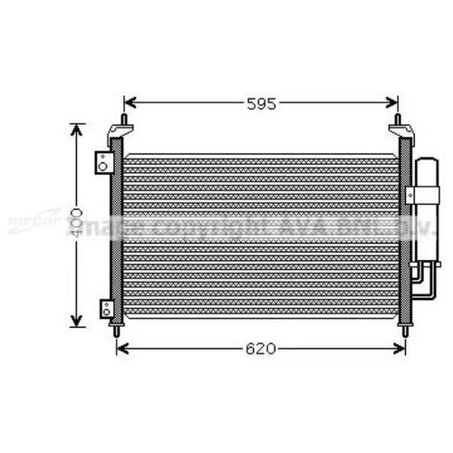 AVA HD5213D Радиатор кондиционера с осушителем Honda Civic