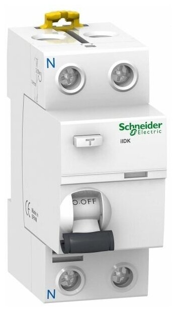 IID K 2Р 40A 30mA AC Блок утечки тока 2-полюсный, 40A, 30mA, тип АC (УЗО) Schneider Electric, A9R50240