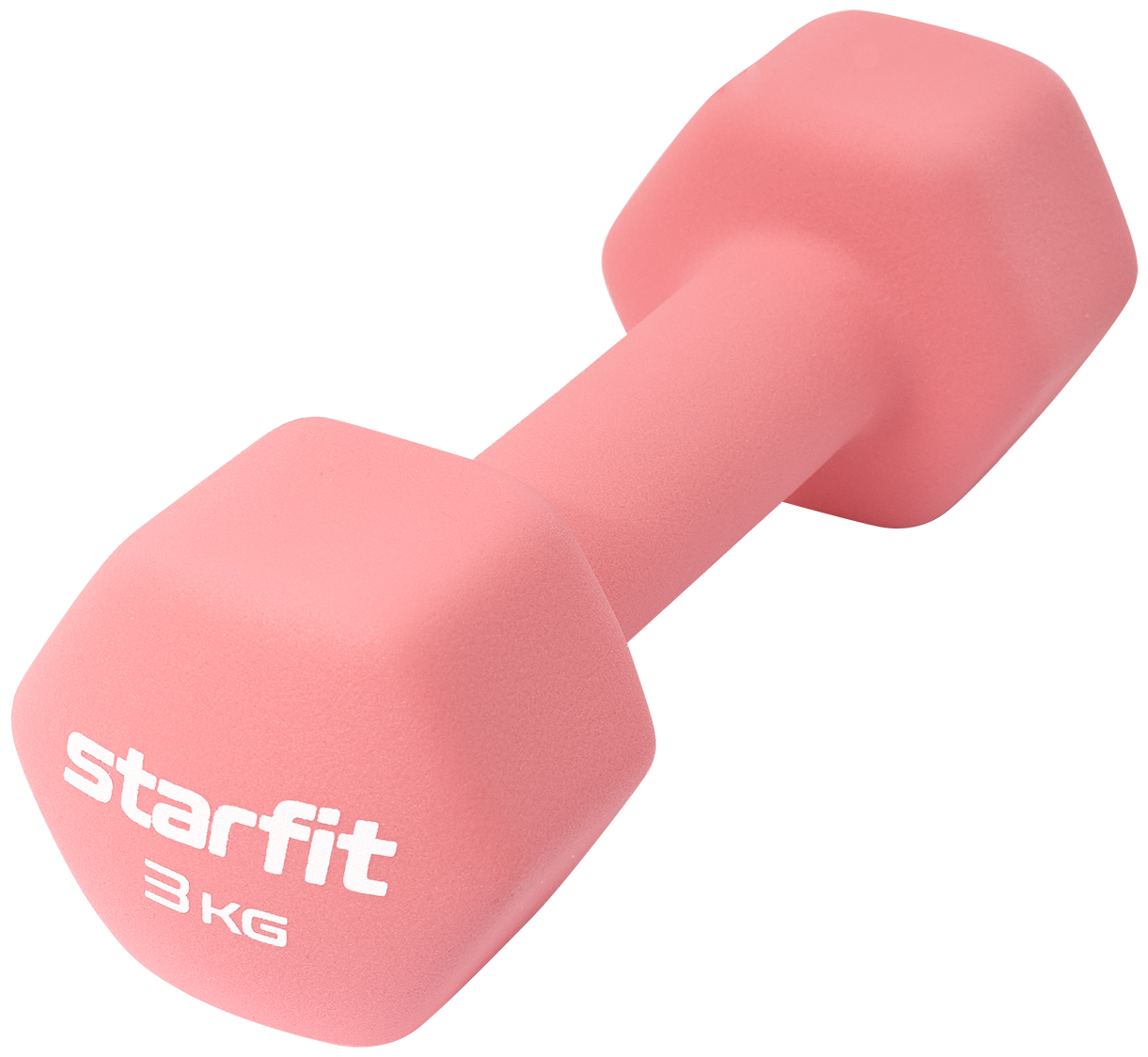 Гантель неопреновая STARFIT Core DB-201 3 кг, коралловый