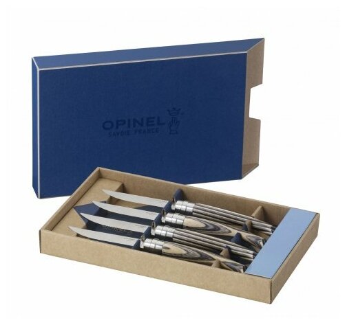 Набор столовых ножей Opinel VRI Birchwood из 4-х штук